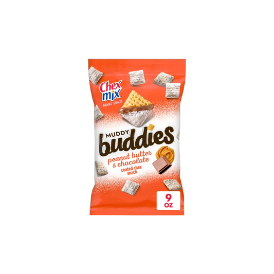 Chex Mix Muddy Buddies Peanut Butter and Chocolate Snack Mix, Snacks, 9 oz