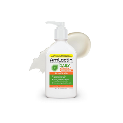 AmLactin Daily Vitamin C Lotion, 7% Lactic Acid, Dry Skin, 7.9 oz