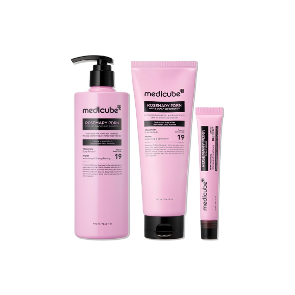 medicube Rosemary PDRN Korean Hair Care Set - Shampoo, Conditioner & Serum