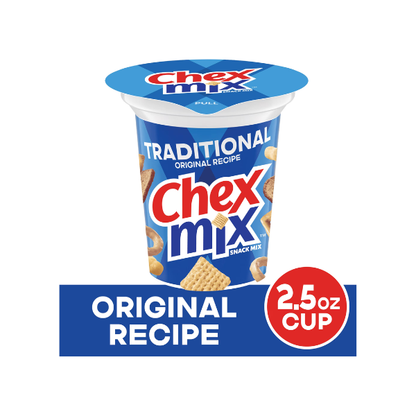 Chex Mix Traditional Original Recipe Snack Mix, Snack Cup, 2.5 oz