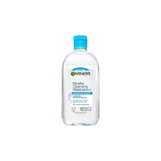 Garnier SkinActive Micellar Cleansing Water All in 1 Waterproof Makeup Remover, Face Cleanser, 23.7 fl oz