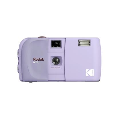 KODAK EC35 35mm Film Camera 35mm, Reusable, Focus-Free, Built-in Flash, Slide Cover, Beginner Friendly (Film & AA Battery are not Included) (Single, Lavender)