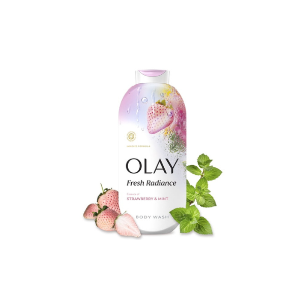 Olay Fresh Radiance Body Wash with Essence of Strawberry and Mint, 22 fl oz
