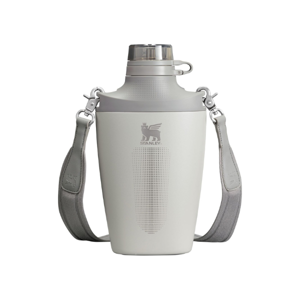 Stanley Cross Bottle 23 oz | Travel Water Bottle with Jacquard Strap | Leakproof Tritan Lid with Removable Straw | Insulated Stainless Steel | BPA-Free | Ash