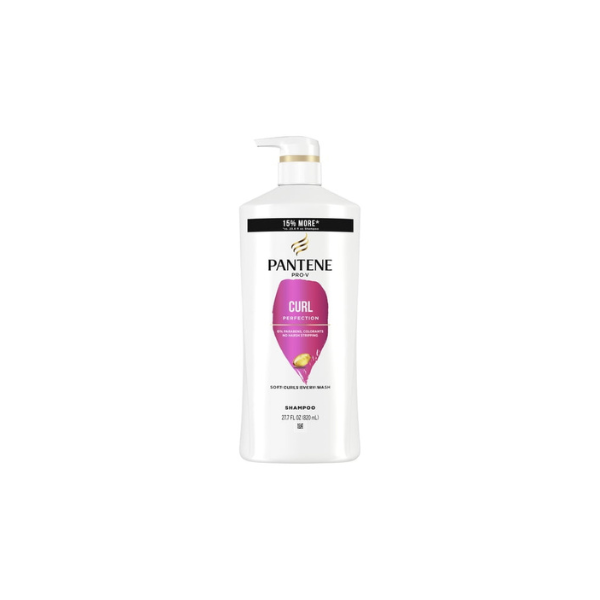 (4 pack) Pantene Pro-V Daily Shampoo, Curl Perfection with Pro-Vitamin B5, 27.7 fl oz