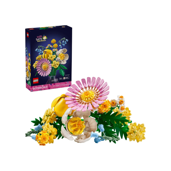 LEGO Botanicals Petite Sunny Bouquet Building Toy - DIY Floral Arrangement for Girls & Boys, Ages 9+ - Gift for Birthdays - Bedroom, Desk, Home Decor - 10347