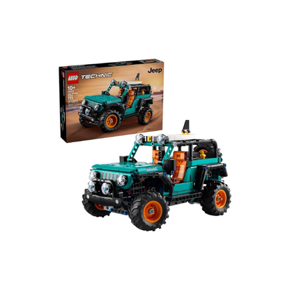 LEGO Technic Jeep Wrangler Rubicon SUV - Building Toy for Boys & Girls, Ages 10+ - Model Car Kit with Detailed Features - Display Set for Bedroom Decor - Gift for Birthdays - 42227