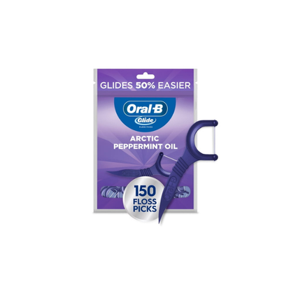 Oral‑B Floss, Glide Arctic Peppermint Floss Picks 150 Count