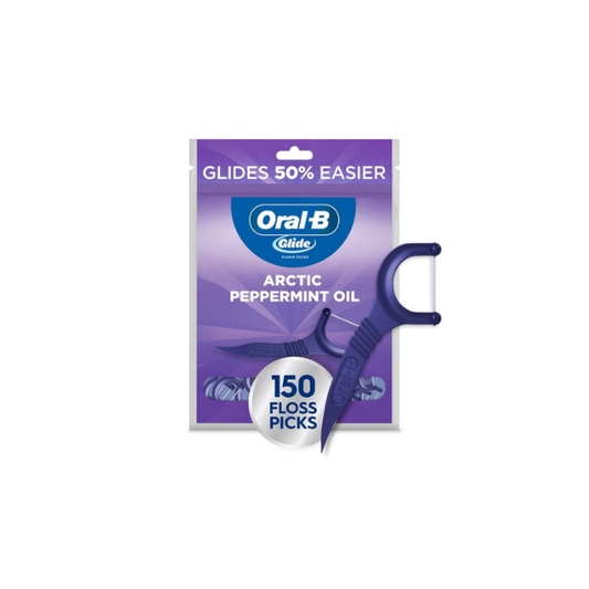 Oral‑B Floss, Glide Arctic Peppermint Floss Picks 150 Count