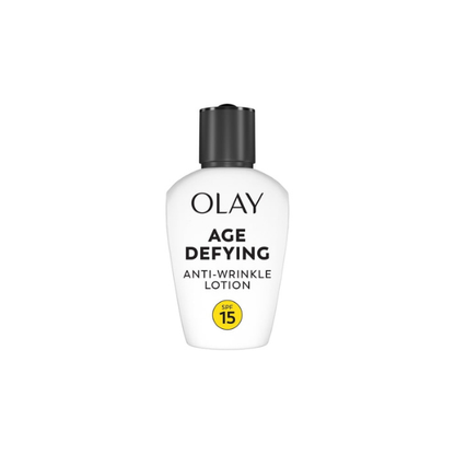 Olay Age Defying Anti-Wrinkle Day Face Lotion, Anti-Aging Moisturizer with Sunscreen SPF 15, 3.4 fl oz