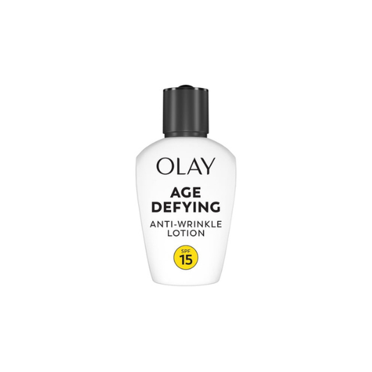 Olay Age Defying Anti-Wrinkle Day Face Lotion, Anti-Aging Moisturizer with Sunscreen SPF 15, 3.4 fl oz