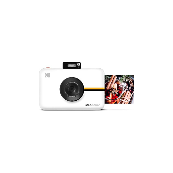 Kodak Step Touch | 13MP Digital Camera & Instant Printer with 3.5 LCD Touchscreen Display, 1080p HD Video - Editing Suite, Bluetooth & Zink Zero Ink Technology | White