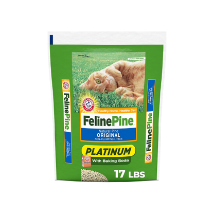 Feline Pine Platinum Non-Clumping Cat Litter 17lb