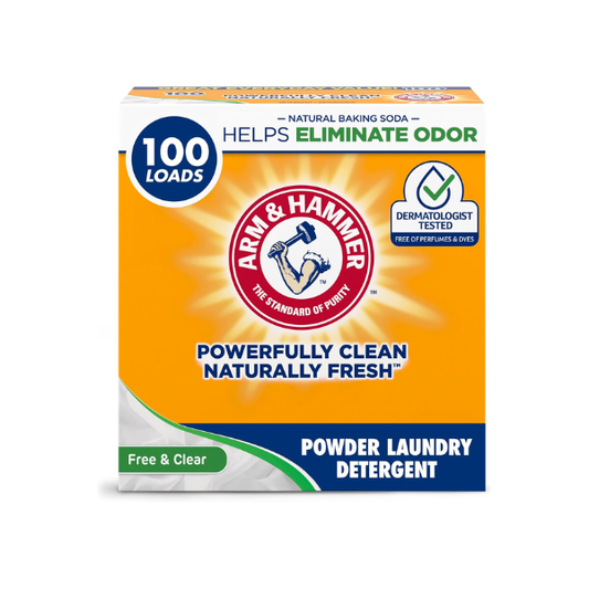 ARM & HAMMER Powder Laundry Detergent, Free of Perfume and Dyes, 6.16 lbs