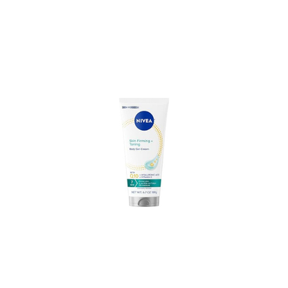 NIVEA Skin Firming & Toning Body Gel Cream with Q10, Hyaluronic Acid and Vitamin C, Clinically Tested Skin Firming & Toning Cream, 72-Hour Moisture, 6.7 Oz Tube