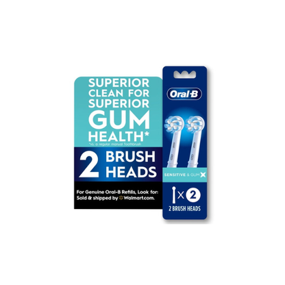 Oral-B Toothbrush Heads, Gum Care Electric Toothbrush Replacement Head, White, 2 Ct