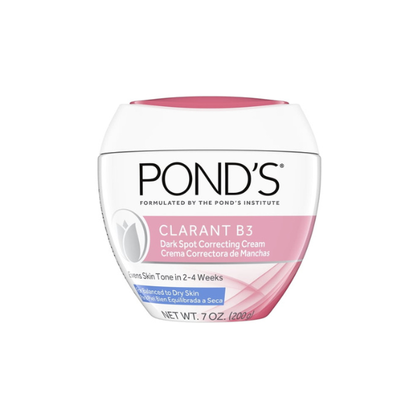 POND’S Clarant B3 Dark Spot Correcting Face Cream, Daily Moisturizer for Dry Skin – 7 oz