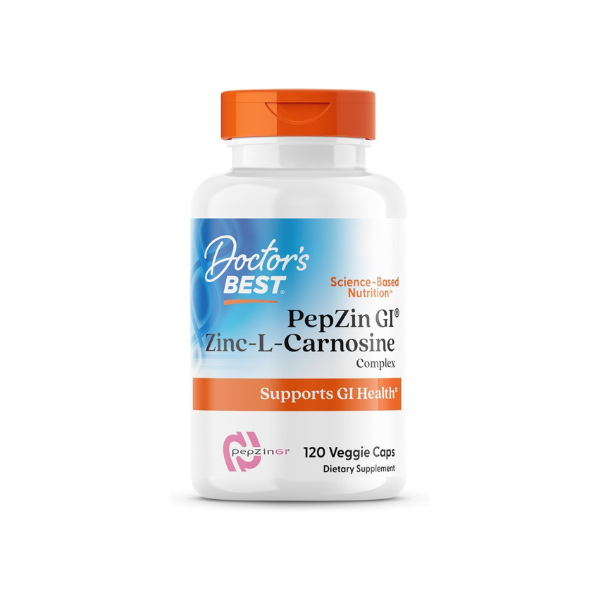 Doctor's BEST PepZin GI, Zinc-L-Carnosine Complex, Vegan, 120 Veg Capsules