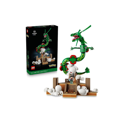 LEGO Pokémon Rayquaza 72168 | Collectible Building Set for Adults, Ages 18+, Posable Pokémon Model Kit for Display, Bedroom, Desk or Book Shelf Decor