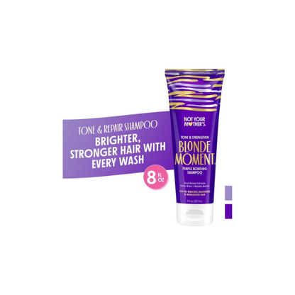 Not Your Mother's Blonde Moment Purple Bonding Shampoo for Light and Silver Hair Tones, 8 fl oz