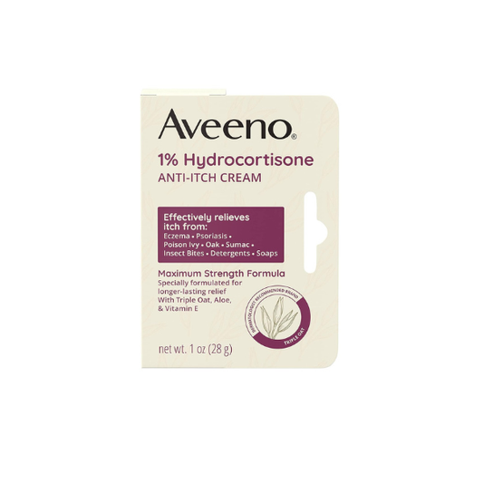 Aveeno Maximum Strength 1% Hydrocortisone Anti-Itch Cream, 1 oz