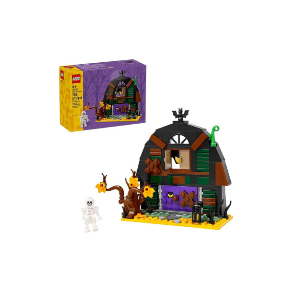 LEGO Halloween Barn Building Toy - Room Decor & Pretend Play Set for Boys & Girls, Ages 9+ - Halloween Toys & Crafts for Kids - Gift Idea - W/Scary Skeleton Minifigure - 40721