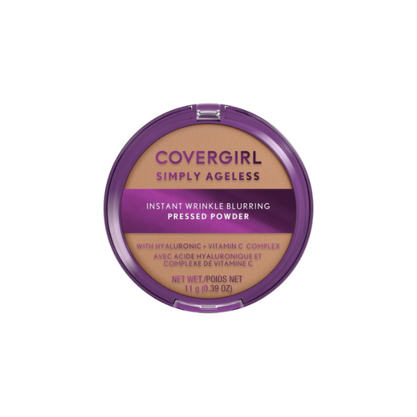 COVERGIRL Simply Ageless Wrinkle Defying Pressed Powder, 240 Natural Beige, 3.9 oz, Hydrating