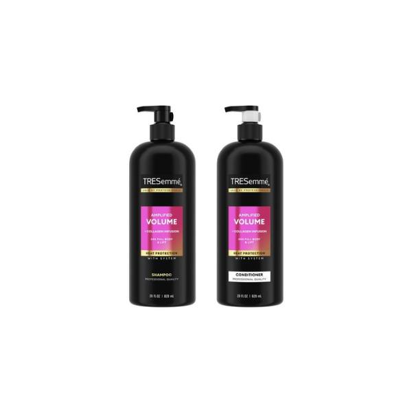 Tresemme Shampoo and Conditioner for Women Amplified Volume Twin Pack, 28 Fl oz Bottle with Pump