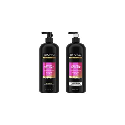 Tresemme Shampoo and Conditioner for Women Amplified Volume Twin Pack, 28 Fl oz Bottle with Pump