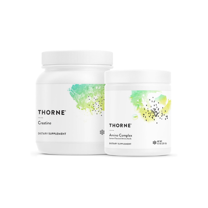 THORNE - Performance Essentials Bundle: Creatine & Amino Power Pack - Muscular Support, Energy Boost, and Cognitive Function - NSF Certified - 30 to 90 Servings
