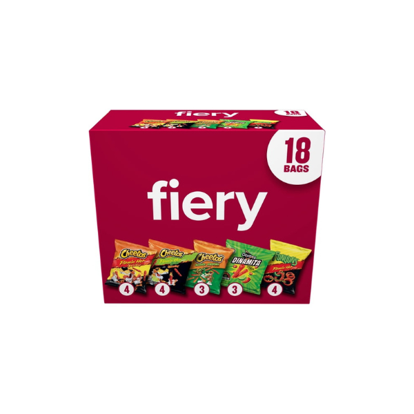 Frito-Lay Fiery Mix Variety Pack Snack Chips, 18 Count Multipack