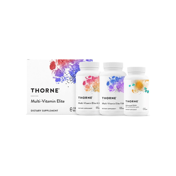 THORNE - Day & Night Wellness Bundle - Multi-Vitamin Elite + Advanced DHA - 30 Servings
