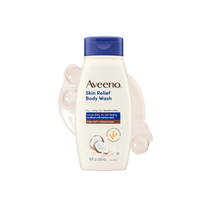 Aveeno Skin Relief Body Wash, Coconut Scent, 18 fl. oz