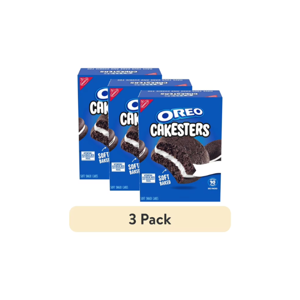 (3 pack) OREO Cakesters Soft Snack Cakes, 5 - 2.02 oz Snack Packs