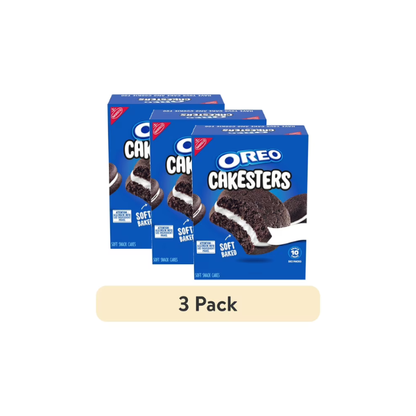 (3 pack) OREO Cakesters Soft Snack Cakes, 5 - 2.02 oz Snack Packs