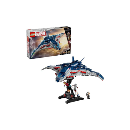 LEGO Marvel Avengers: Age of Ultron Quinjet - Kids Toy for Boys and Girls, Ages 12+ - Avengers Toy with 5 Marvel Action Figures - Collectible Decor & Playset - Gift Idea for Birthdays - 76325