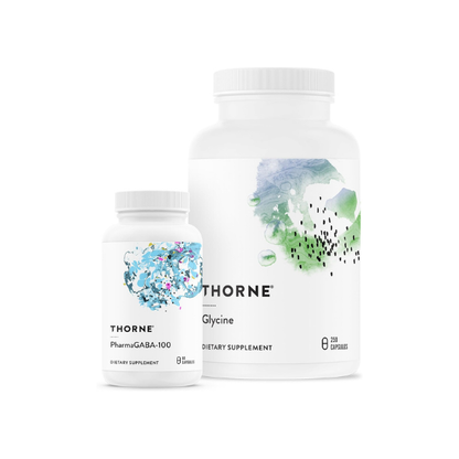 THORNE - Relax & Detox Bundle - PharmaGABA and Glycine Combo for Stress Relief & Detoxification - 60 to 125 Servings