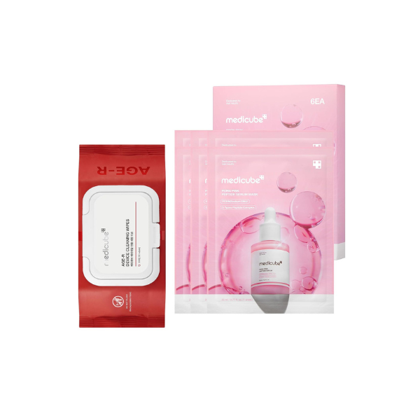 medicube Mask Mode & Device Clean Duo: Device Cleansing Wipes and PDRN Mask