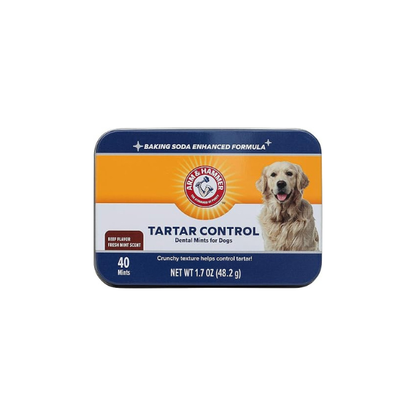 Arm & Hammer, Dog Dental Mints, Tartar Control, Beef Flavor, 40 Count