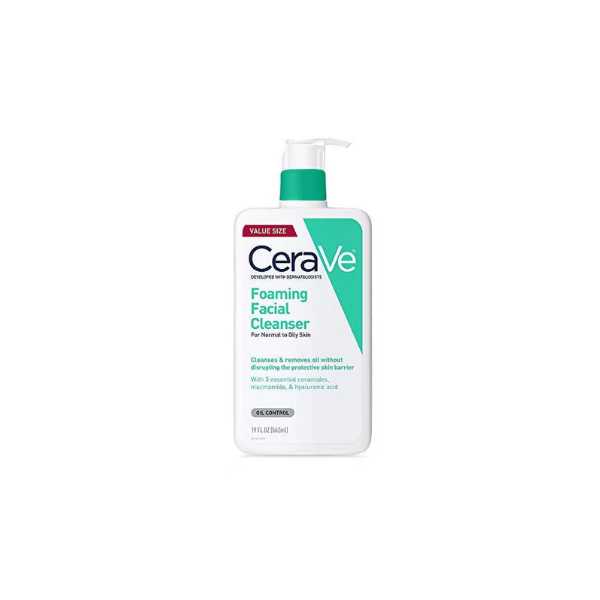 CeraVe Foaming Facial Cleanser | Makeup Remover and Daily Face Wash for Oily Skin | 19 Fluid Ounce