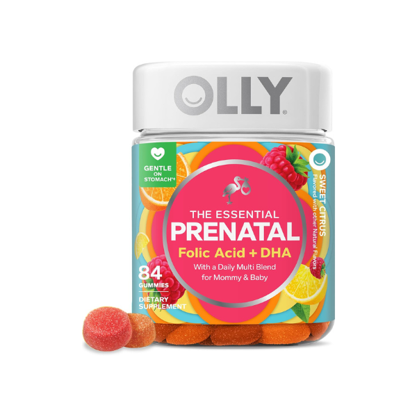 OLLY Prenatal Multivitamin Gummy, Daily Blend for Mommy & Baby - 84 Count