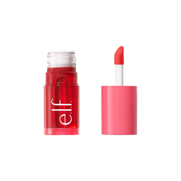 e.l.f. Sheer For It Blush Tint, Buildable Stain For Lips + Cheeks, Pink Positive, 0.22 fl oz