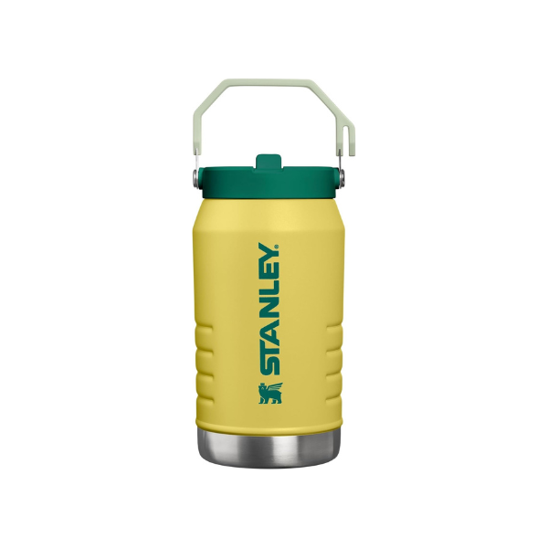 STANLEY IceFlow Flip Straw 2.0 Jug, 64 oz, Daffodil Emerald