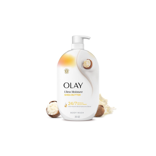 Olay Ultra Moisture Body Wash with Shea Butter, Vitamin B3 and Hyaluronic Blend, 35 fl oz