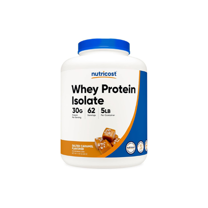 Nutricost Whey Protein Isolate (Salted Caramel, 5LBS)