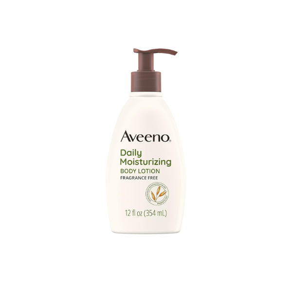 Aveeno Daily Moisturizing Body Lotion with Soothing Oat and Rich Emollients to Nourish Dry Skin, Fragrance-Free, 12 Fl Oz (Pack of 6)