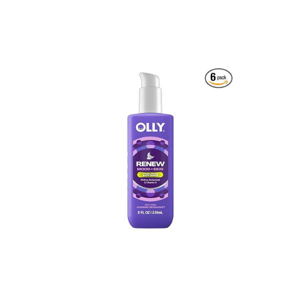 OLLY Renew Body Lotion-Serum Nourishing Cleanser, 8 Fl Oz (Pack of 6)