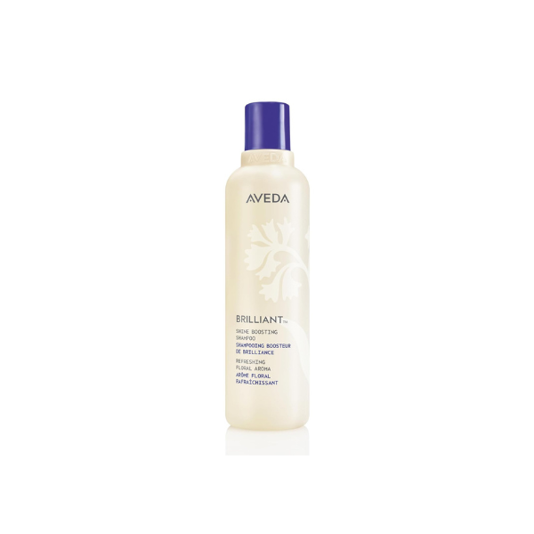 Aveda Brilliant Shine Boosting Shampoo | Adds Shine | Clarifying Shampoo Removes Product Build-Up | All Hair Types | Jasmine, Rose, Clove Aroma | 8.5 Fl Oz