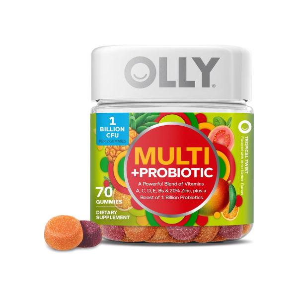 OLLY Multi + Probiotic Gummy Vitamin, Digestive & Immune Support*- 70 Count