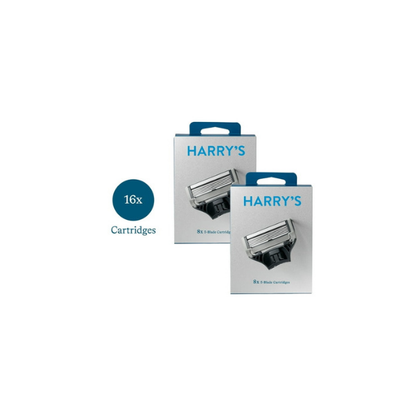 (2 pack) Harry's Men's Razor Blade Refills, 5-Blade Razor Blade Cartridges, 8 Pk